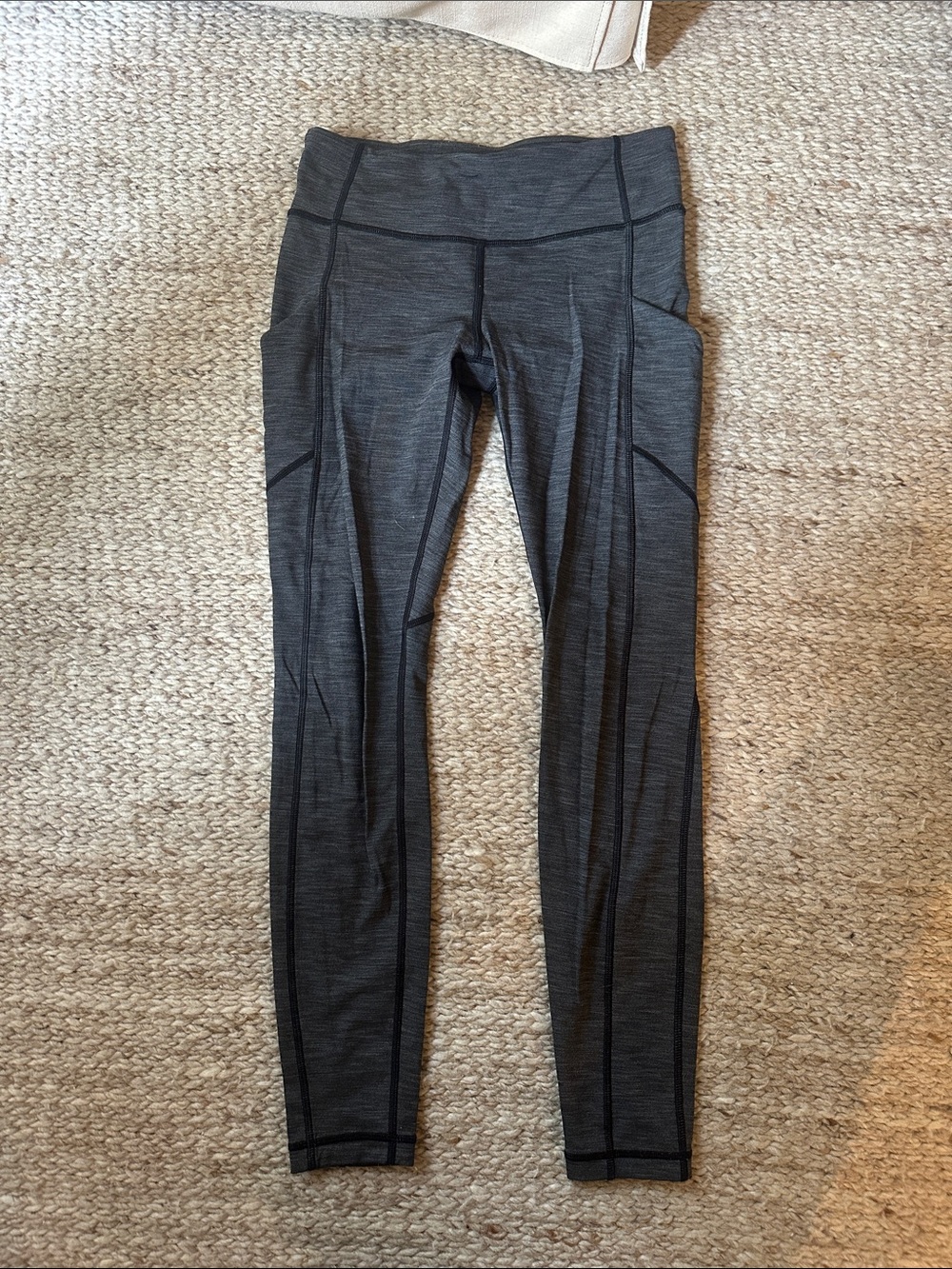 lululemon athletica Dark Charcoal High-Rise Leggings. 28”